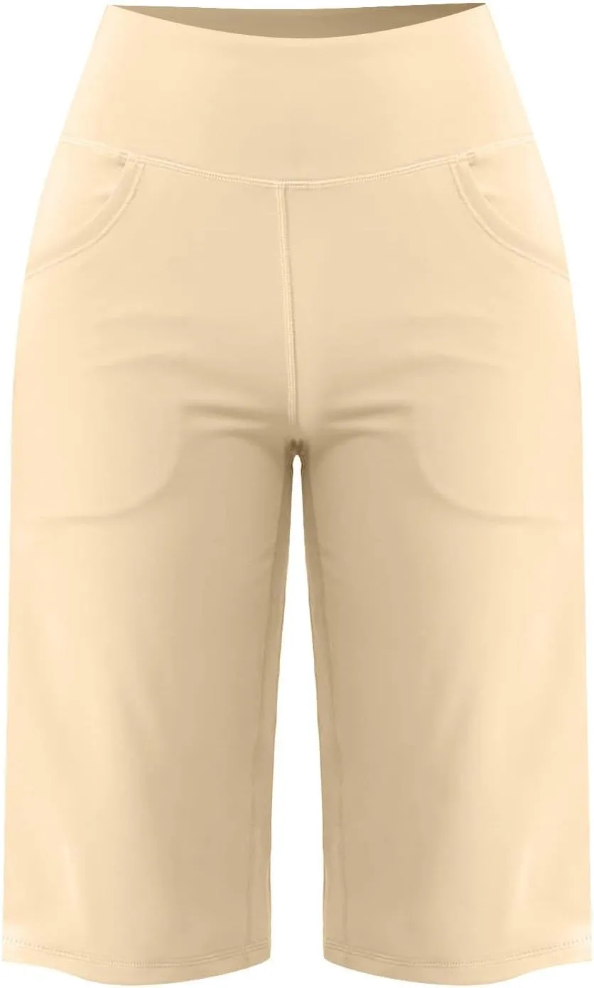 Tummy Control Yoga Capris Women Casual Stretch High Waisted Yoga Leggings Comfy Wide Leg Pants Yoga Capri for Women