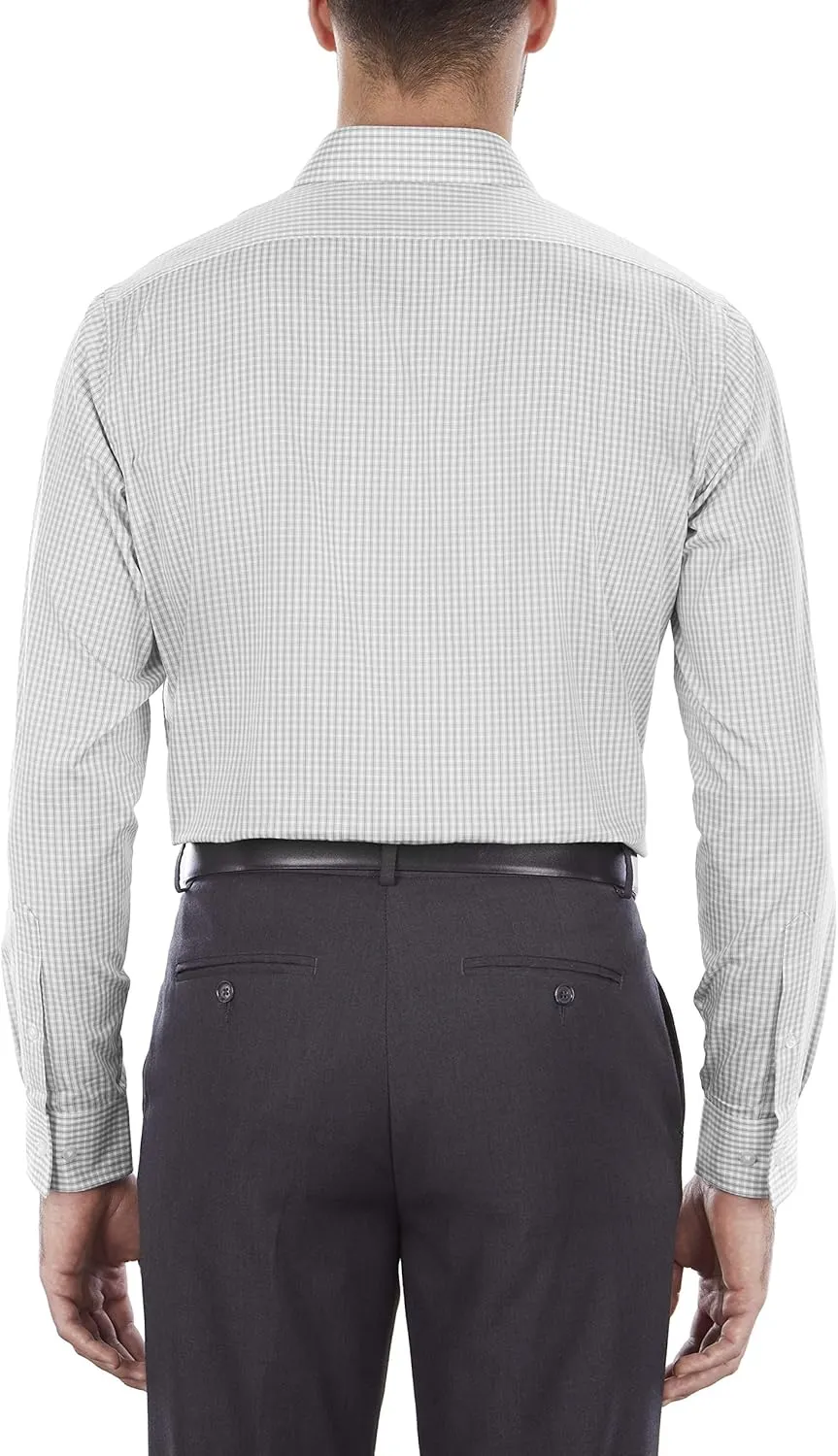 Van Heusen Men's Dress Shirt Regular Fit Flex Collar Check