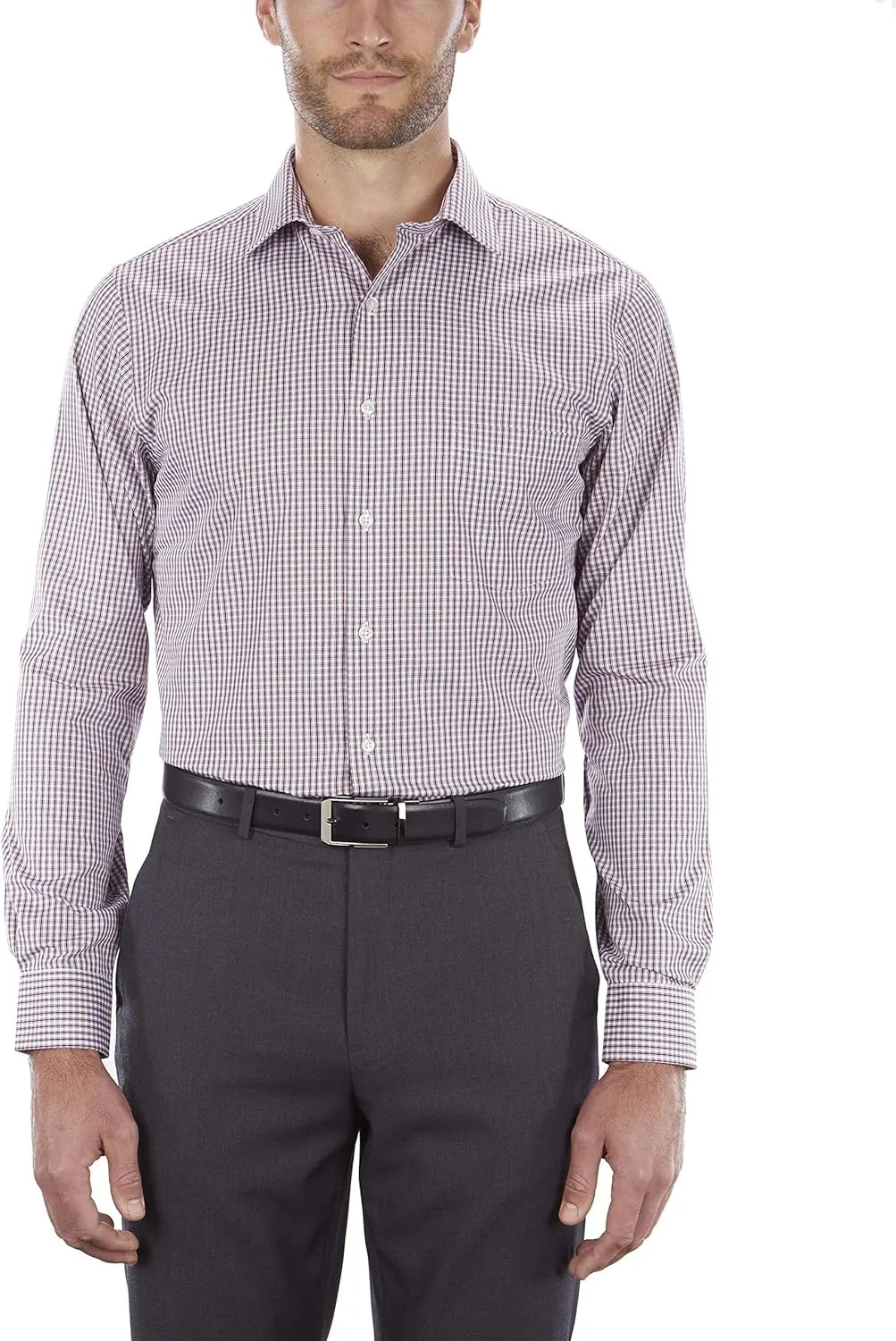 Van Heusen Men's Dress Shirt Regular Fit Flex Collar Check