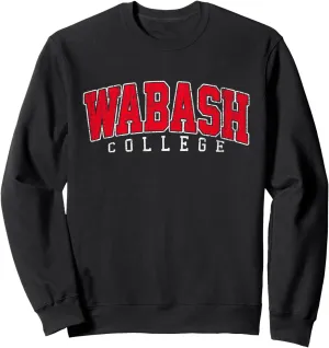 Wabash Vintage Retro College University Athletic Tee Sweatshirt