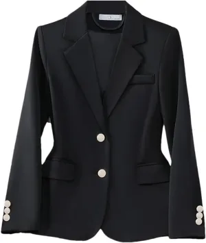 Women Blazer Jackets Outerwear Office Ladies Work Business Blazer Coat