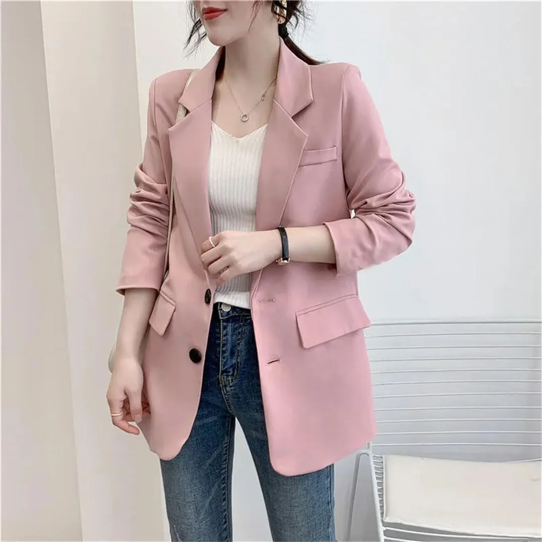 Women Casual Blazers Elegant Casual Office Lady Outerwear