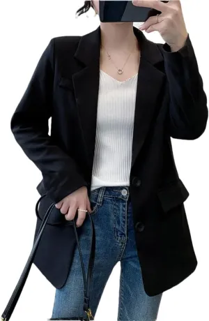 Women Casual Blazers Elegant Casual Office Lady Outerwear