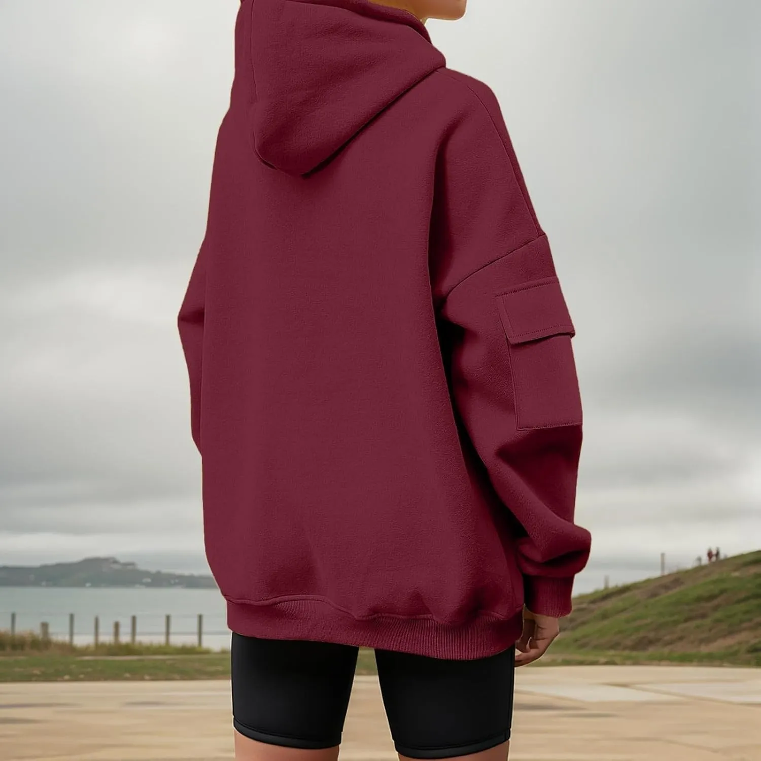 Women Fleece Full Zip Up Cropped Hoodie Hoodie Long Sleeve Lightweight Hoodie for Women Hiking Outdoor Fishing Summer