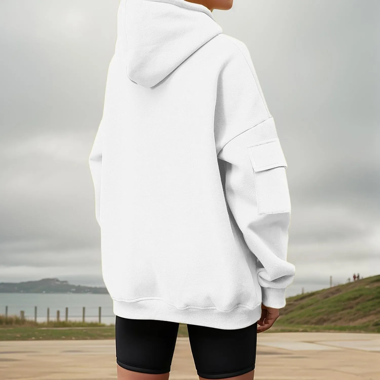 Women Fleece Full Zip Up Cropped Hoodie Hoodie Long Sleeve Lightweight Hoodie for Women Hiking Outdoor Fishing Summer