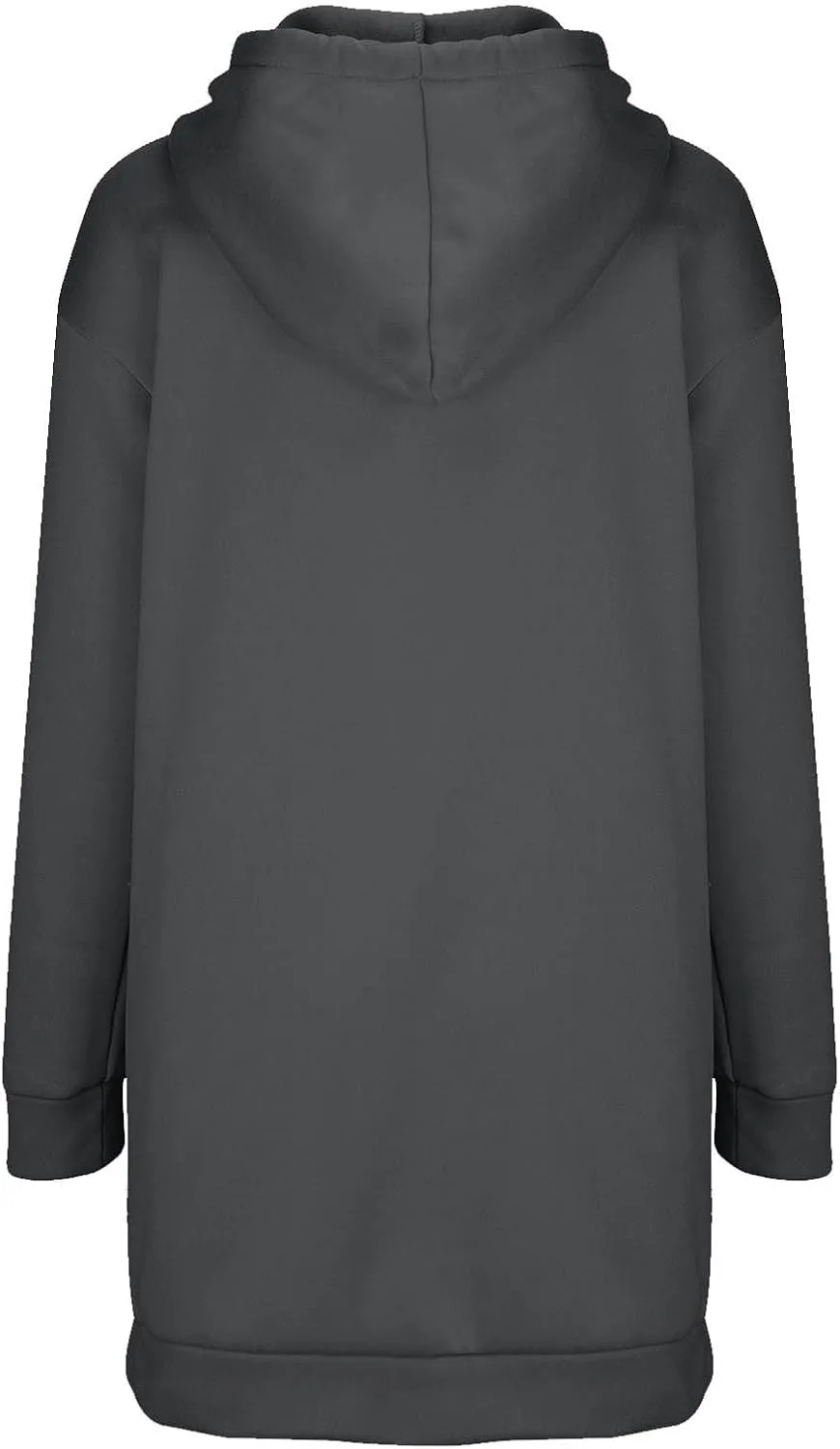 Women Hoodies Dress Hooded Sweatshirts Dress Casual Long Sleeve Tunic Dress Oversized Pullover Sweatshirt with Pocket