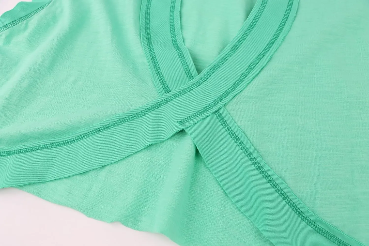 Women Oversized Open Back Short Sleeve Workout Crop Tops Backless Yoga Shirts Casual Loose Fit Athletic Tee Top 2024