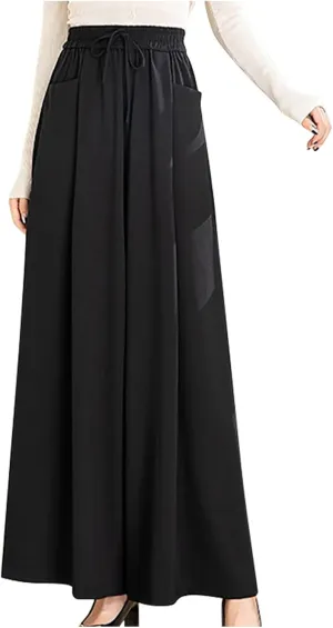 Women Wide Leg Dress Pants High Waisted Loose Fit Business Casual Straight Leg Long Work Trousers with Pockets 2024
