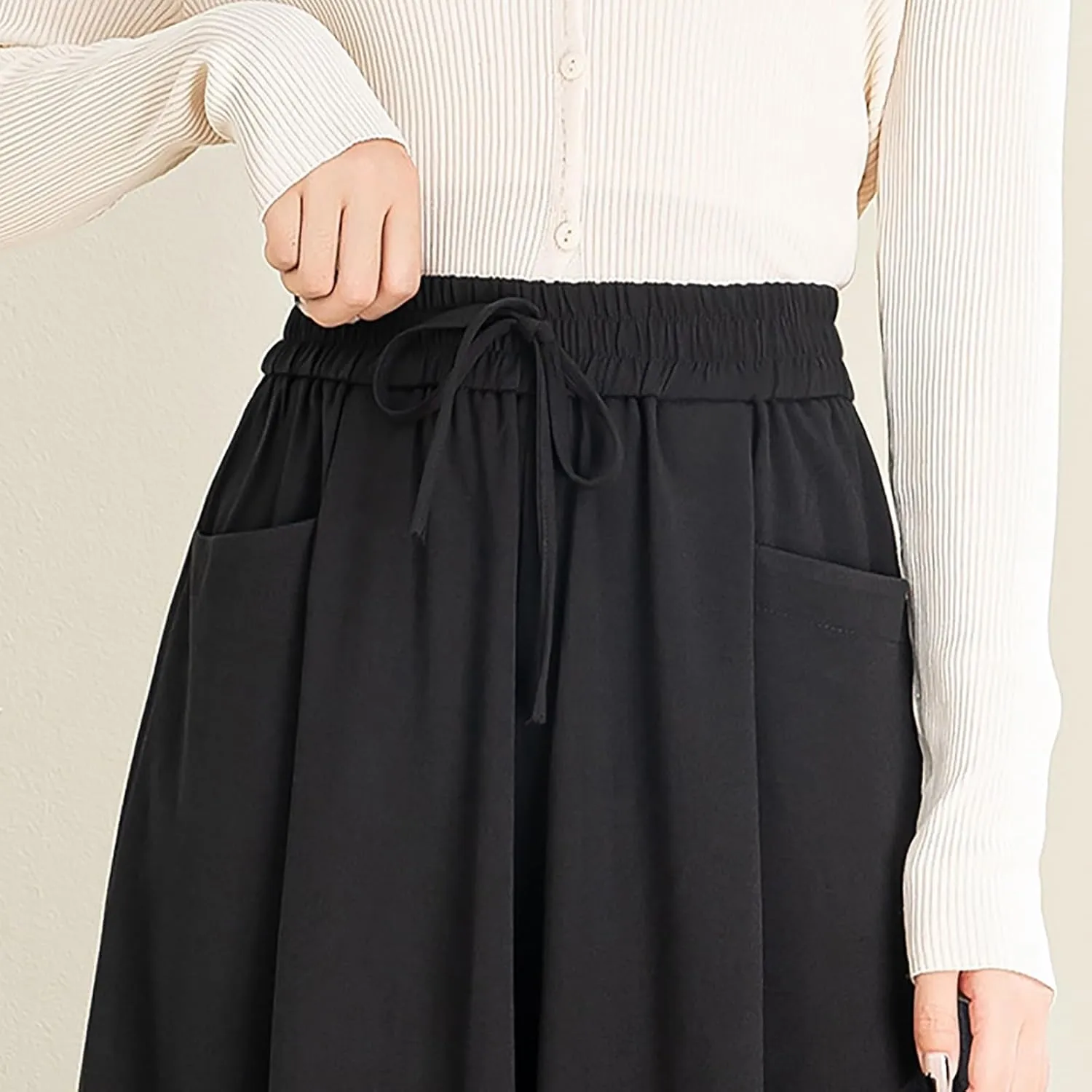 Women Wide Leg Dress Pants High Waisted Loose Fit Business Casual Straight Leg Long Work Trousers with Pockets 2024