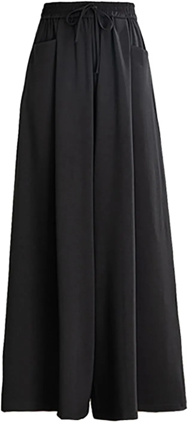 Women Wide Leg Dress Pants High Waisted Loose Fit Business Casual Straight Leg Long Work Trousers with Pockets 2024
