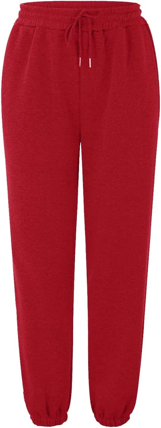 Women's Bottom Sweatpants Joggers Pants Workout High Waisted Yoga Pants with Yoga Pants for Women Plus Size Pocket