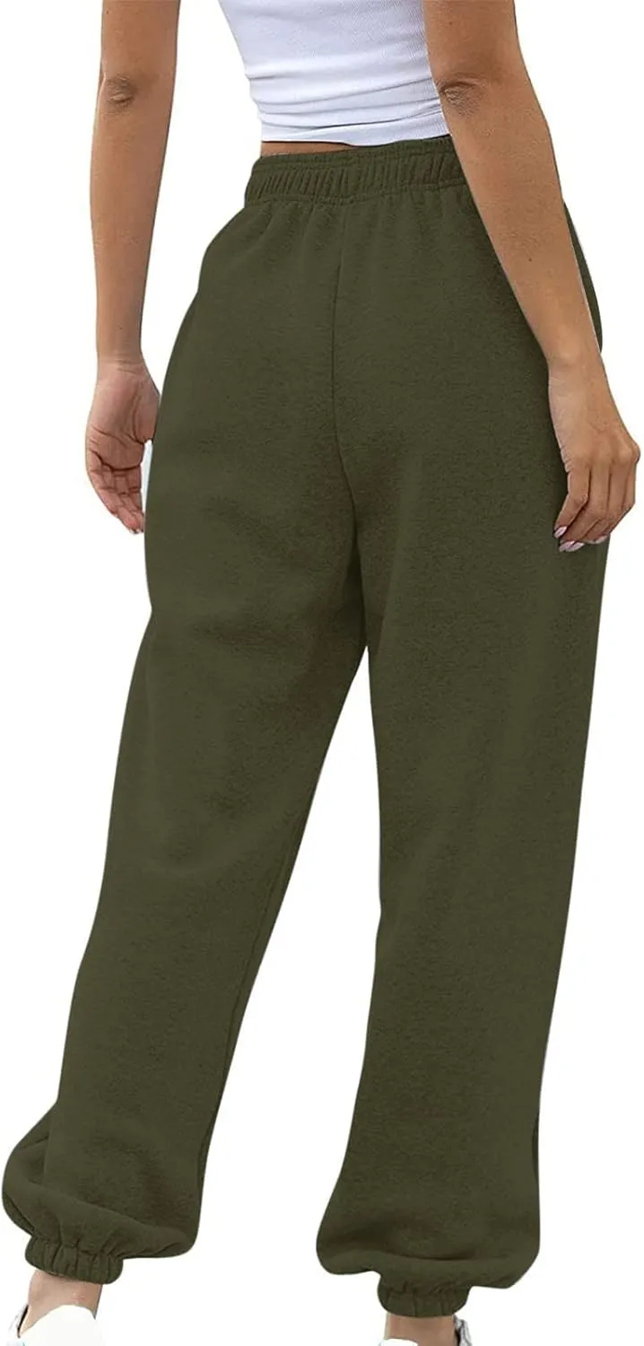 Women's Bottom Sweatpants Joggers Pants Workout High Waisted Yoga Pants with Yoga Pants for Women Plus Size Pocket