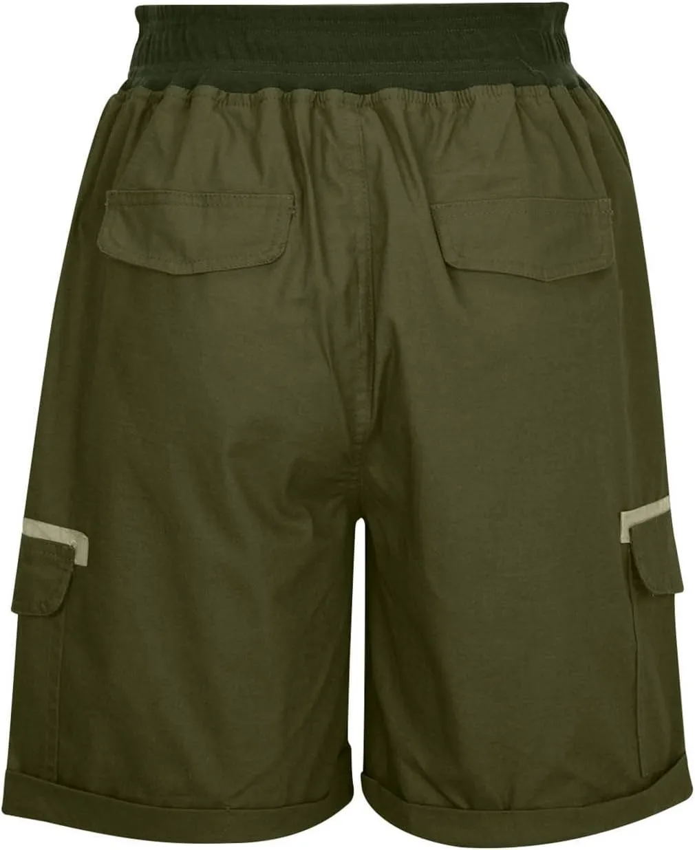 Women's Cargo Shorts 2025 Casual Summer High Waisted Hiking Shorts with Pockets Pull On Comfy Outdoor Outfits Trendy