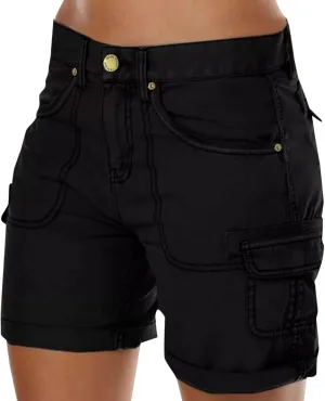 Women's Cargo Shorts Casual Summer High Waisted Hiking Shorts Trendy Summer Casual Outdoor Outfits for Workout Gym