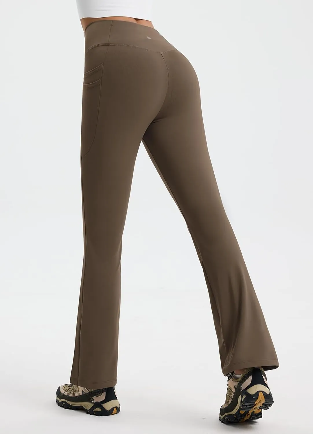 Women's Fleece Lined Pants Straight Leg Thermal Sweatpants Water Resistant Hiking Yoga Dress Pants Flare Leggings