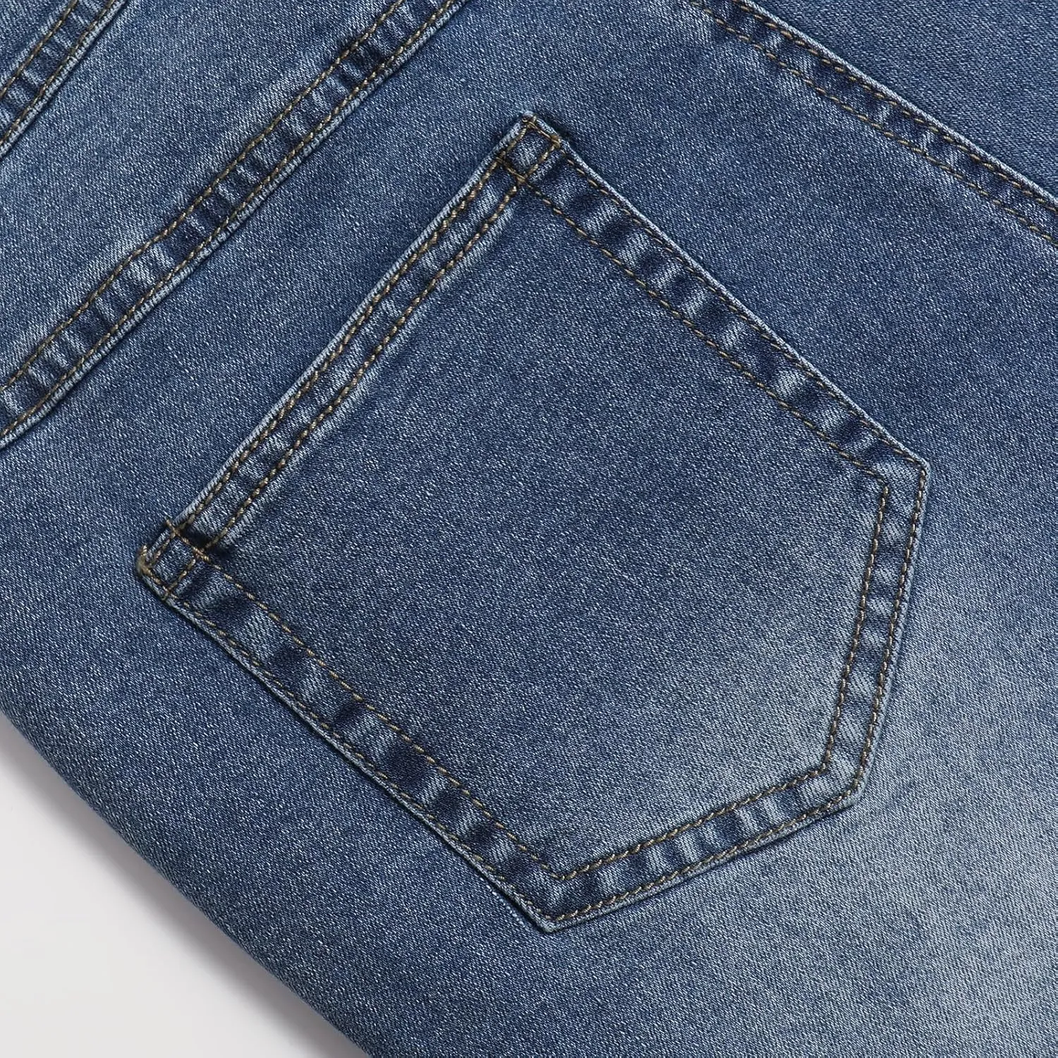 Women's High Waisted Stretch Skinny Slit Classic Bell Bottom Denim Jeans