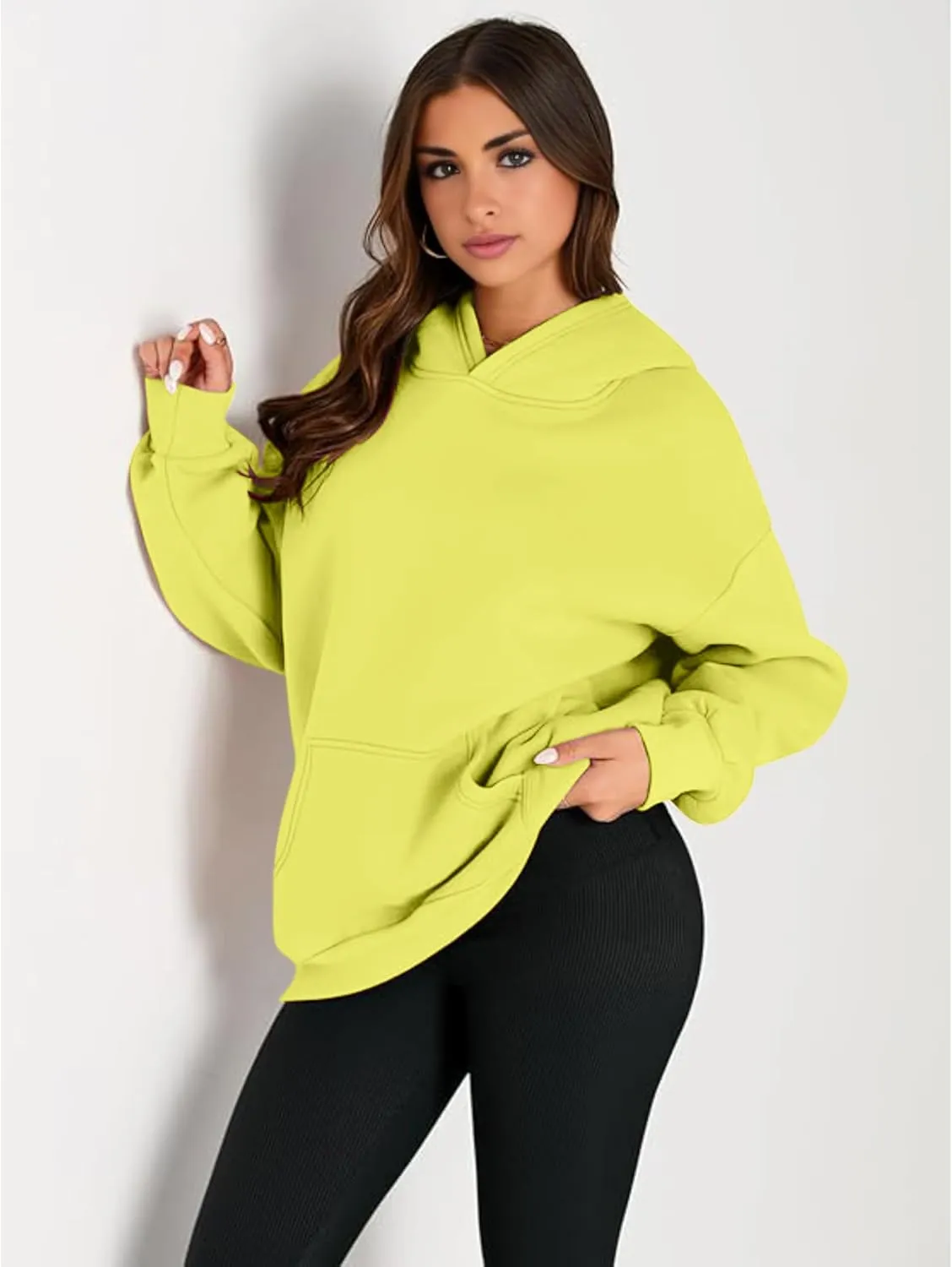 Women’s Oversized Hoodie - Long Sleeve Fleece Oversized Pullover Sweatshirt