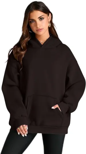 Women’s Oversized Hoodie - Long Sleeve Fleece Oversized Pullover Sweatshirt