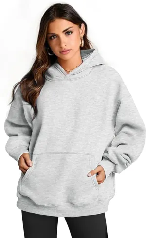 Women’s Oversized Hoodie - Long Sleeve Fleece Oversized Pullover Sweatshirt