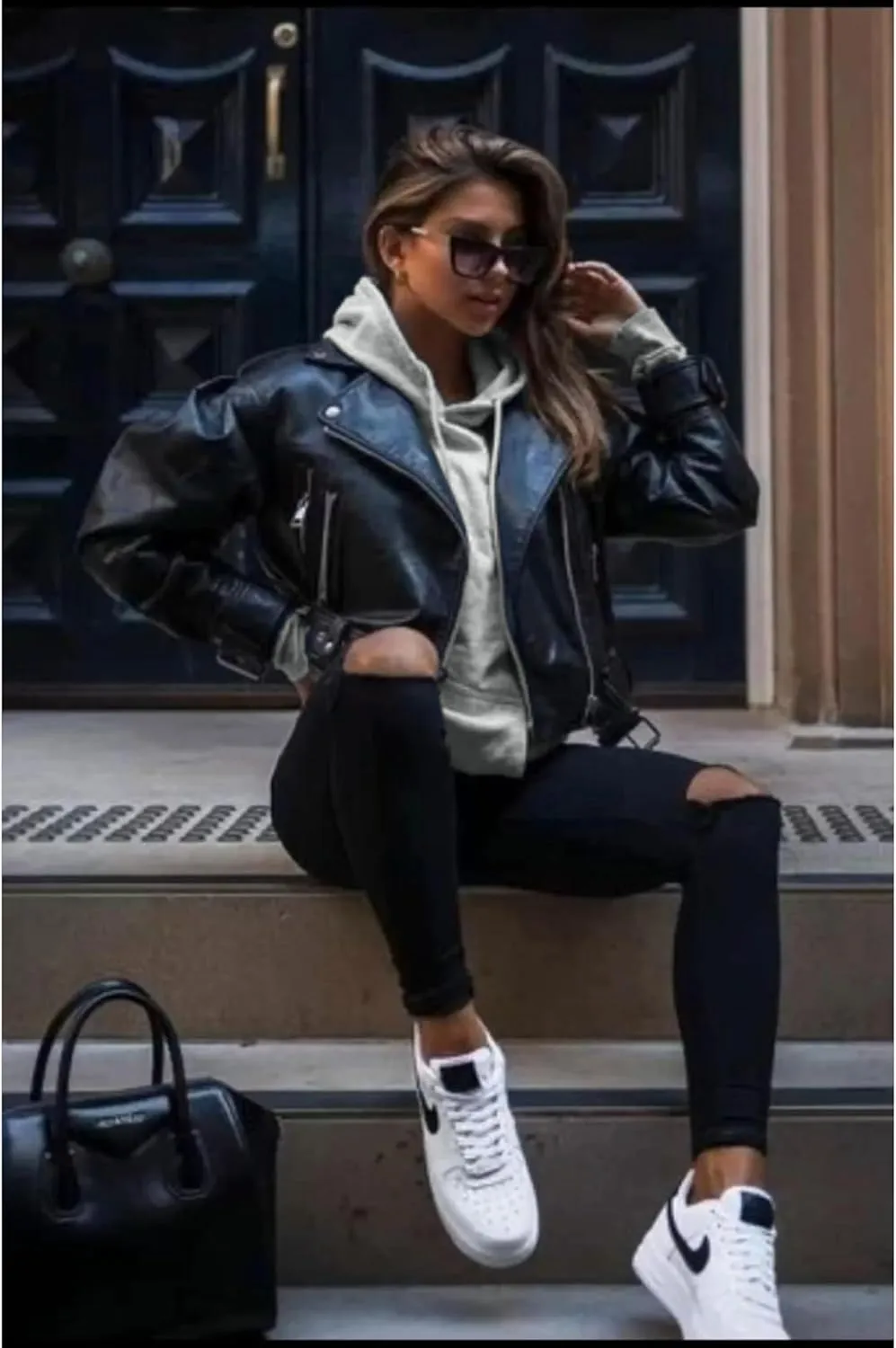 Women’s Oversized Hoodie - Long Sleeve Fleece Oversized Pullover Sweatshirt