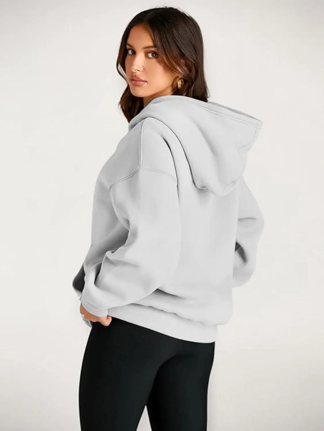 Women’s Oversized Hoodie - Long Sleeve Fleece Oversized Pullover Sweatshirt