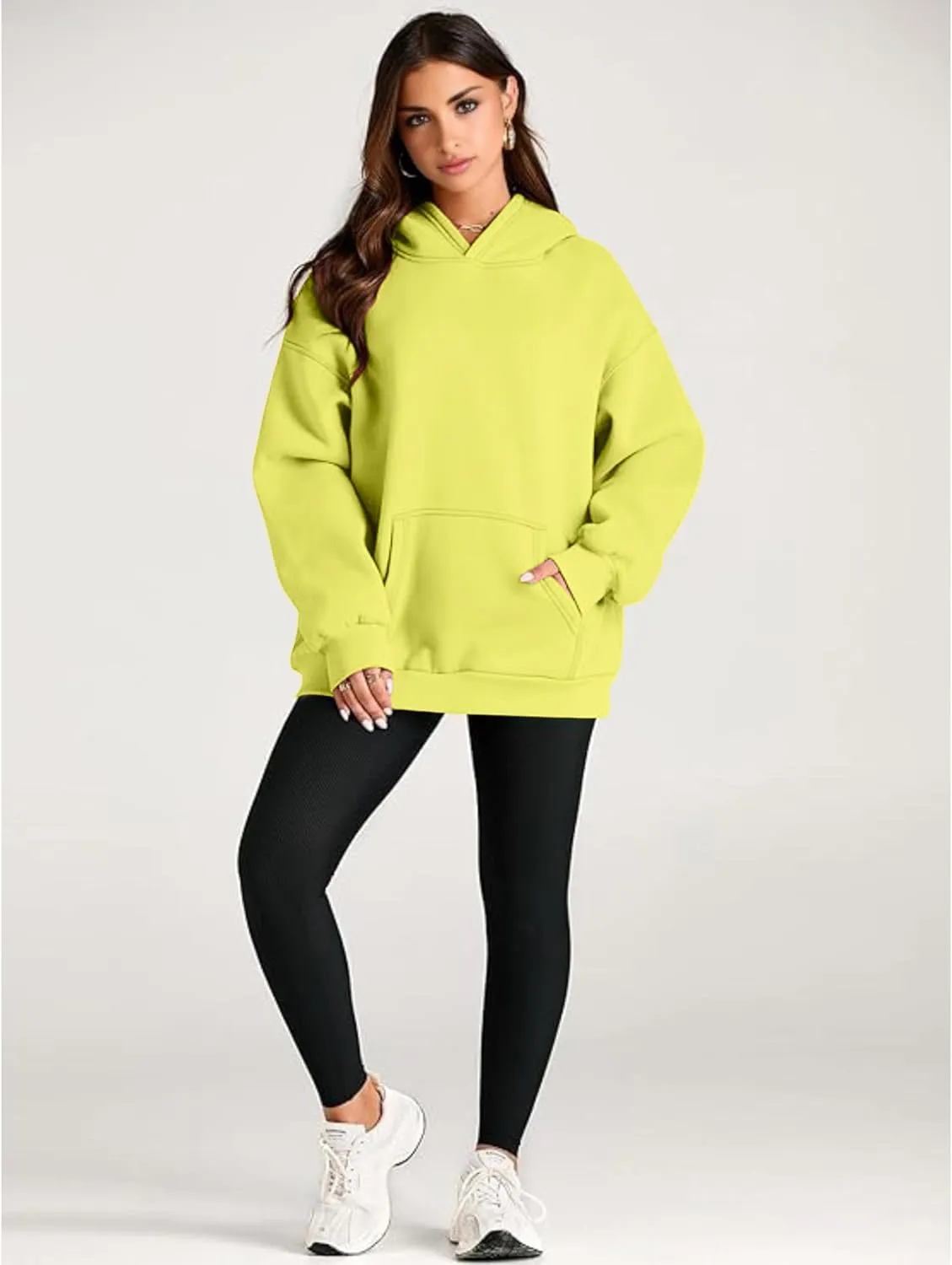 Women’s Oversized Hoodie - Long Sleeve Fleece Oversized Pullover Sweatshirt