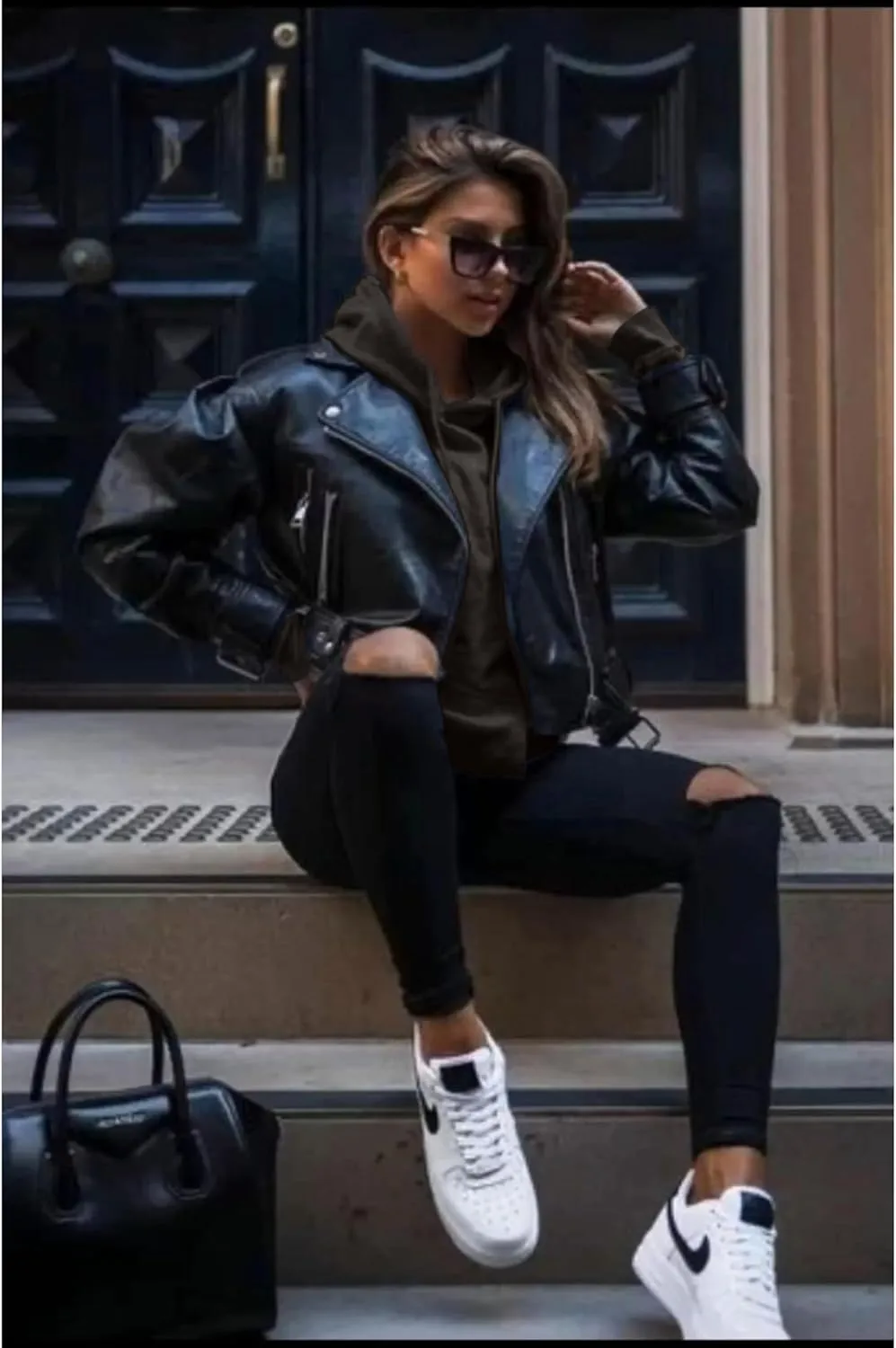 Women’s Oversized Hoodie - Long Sleeve Fleece Oversized Pullover Sweatshirt