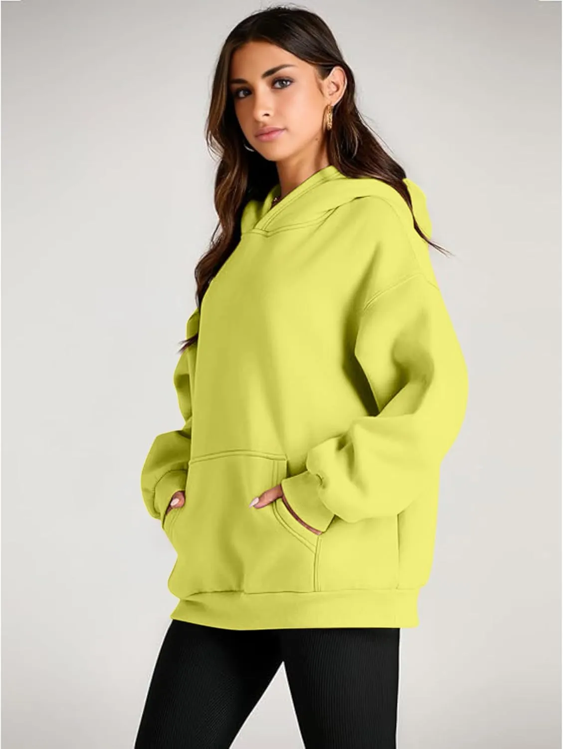 Women’s Oversized Hoodie - Long Sleeve Fleece Oversized Pullover Sweatshirt