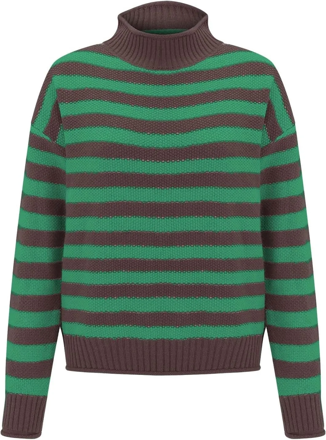 Womens Turtleneck Sweater Cozy Sweaters for Women Oversized Sweater Chucky Sweater