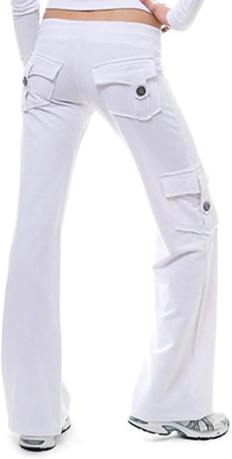 Womens Wide Leg Yoga Pants Cargo Wide Leg Trouser Yoga Pants Plus Size Flare Leggings Bootcut Yoga Pants with Pockets