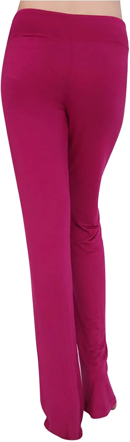 Womens Wide Leg Yoga Pants High Waist Tummy Control Loose Comfy Lounge Trousers Bootcut Drawstring Workout Leggings