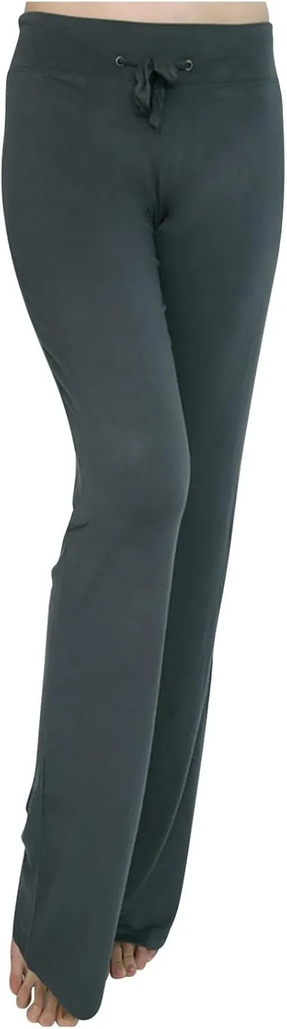 Womens Wide Leg Yoga Pants High Waist Tummy Control Loose Comfy Lounge Trousers Bootcut Drawstring Workout Leggings