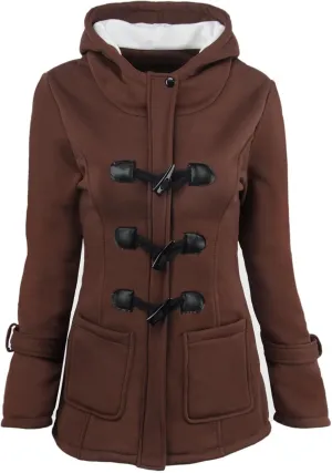 Womens Winter Warm Coat Plus Size Casual Fleece Sherpa Lined Hoodie Jackets Thicken Military Hooded Parkas Puffer Down Jacket
