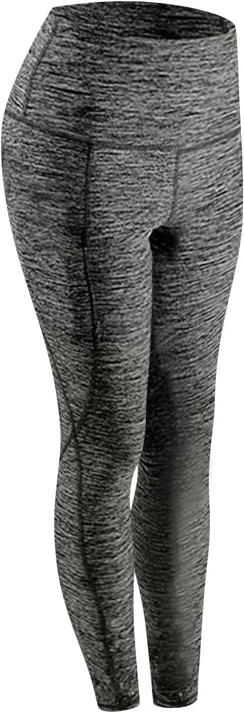 Womens Yoga Pants with Pockets Compression High Waist Tummy Control Leggings Workout Athletic Running Tights