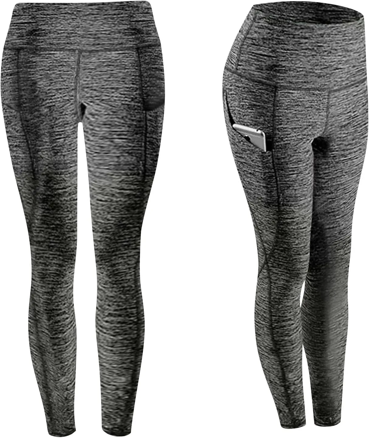 Womens Yoga Pants with Pockets Compression High Waist Tummy Control Leggings Workout Athletic Running Tights