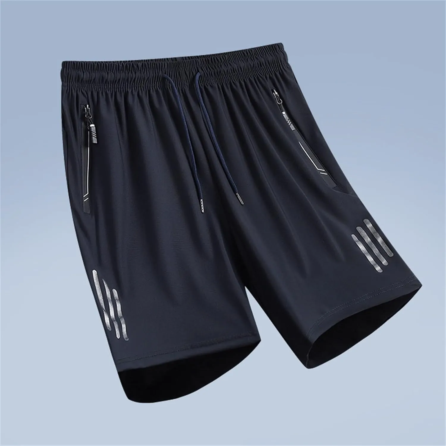 Workout Shorts Pack Men's Ice Silk Shorts Sport Lightweight Shorts Breathable Short Pants Pocket Exercise Shorts