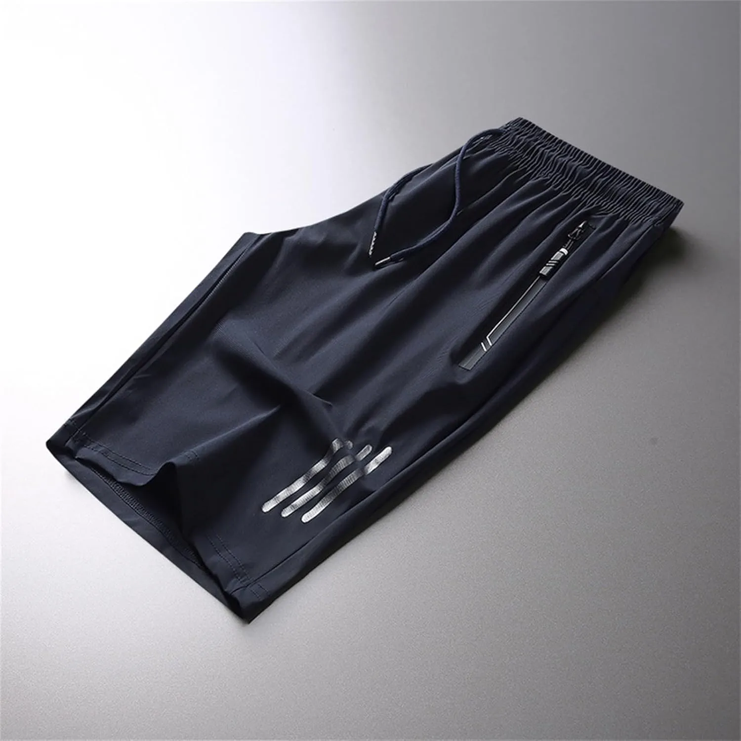Workout Shorts Pack Men's Ice Silk Shorts Sport Lightweight Shorts Breathable Short Pants Pocket Exercise Shorts