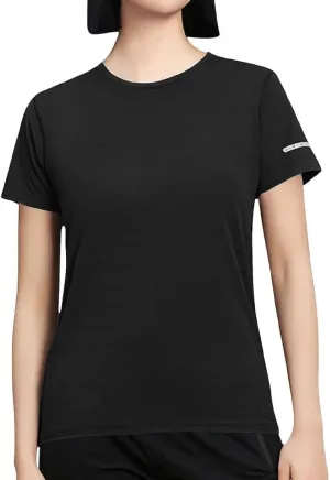 Workout Tops for Women Breathable Quick Dry Loose Fit Crewneck Yoga T Shirt Short Sleeve Running Gym Athletic Tee Top