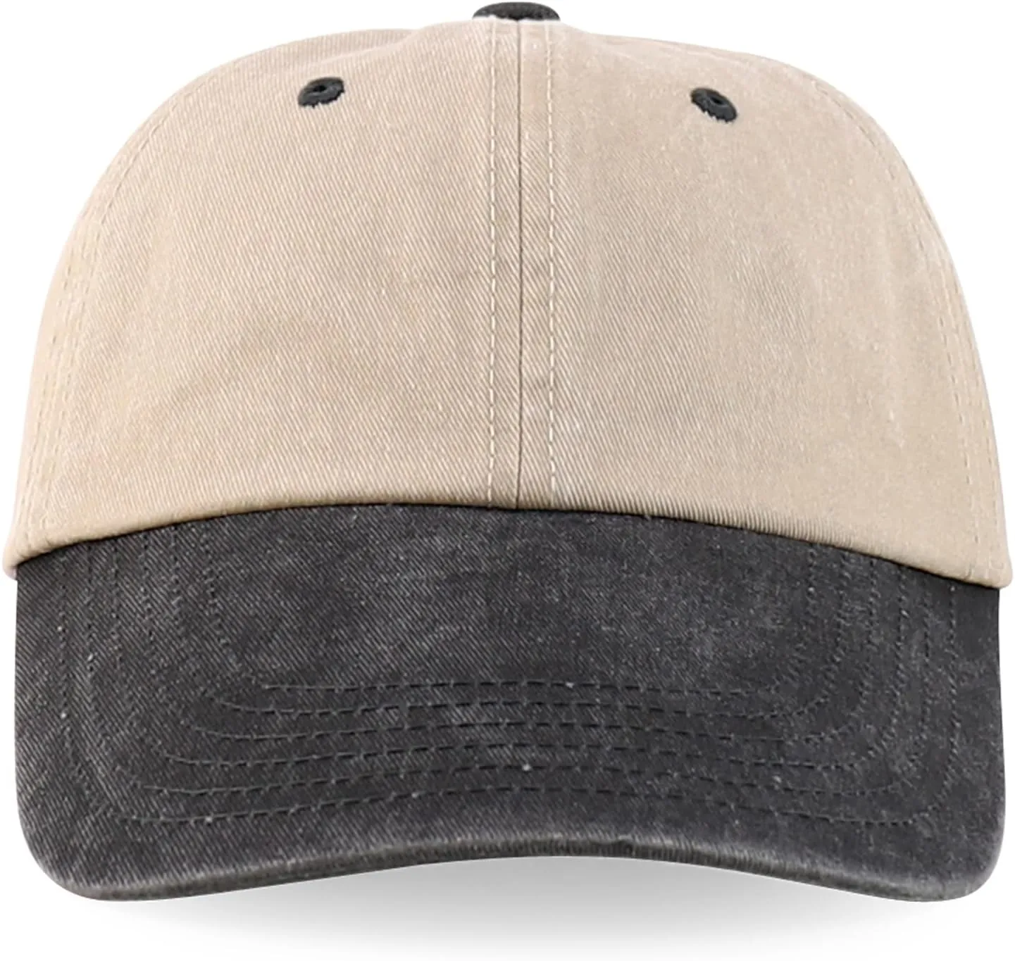 XXL Oversize 4 Inch Long Bill Pigment Dyed Baseball Cap