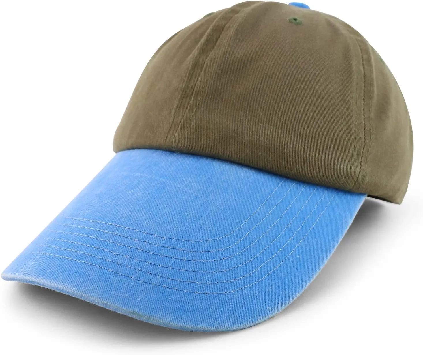 XXL Oversize 4 Inch Long Bill Pigment Dyed Baseball Cap