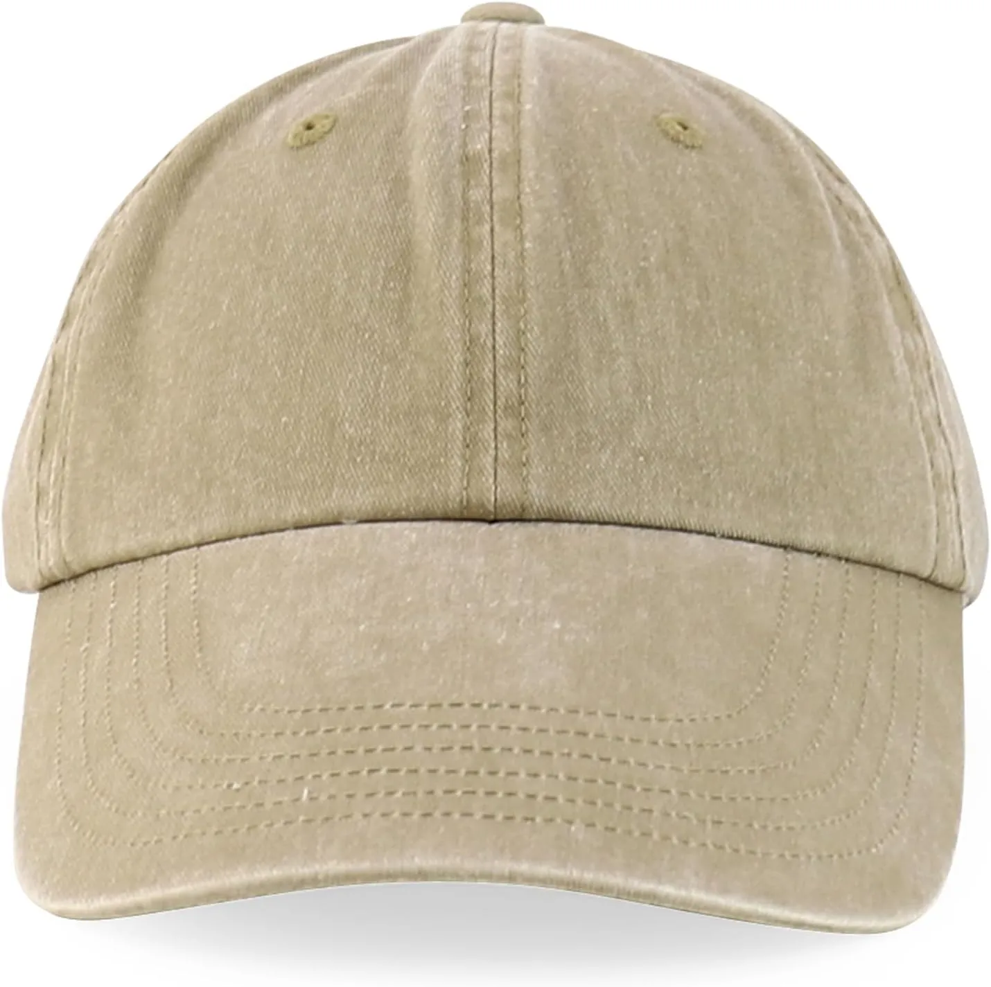 XXL Oversize 4 Inch Long Bill Pigment Dyed Baseball Cap