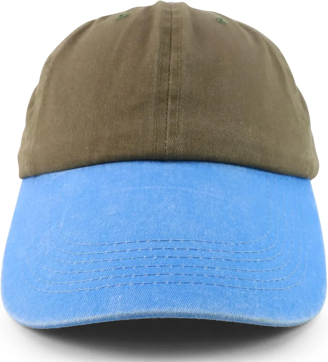 XXL Oversize 4 Inch Long Bill Pigment Dyed Baseball Cap