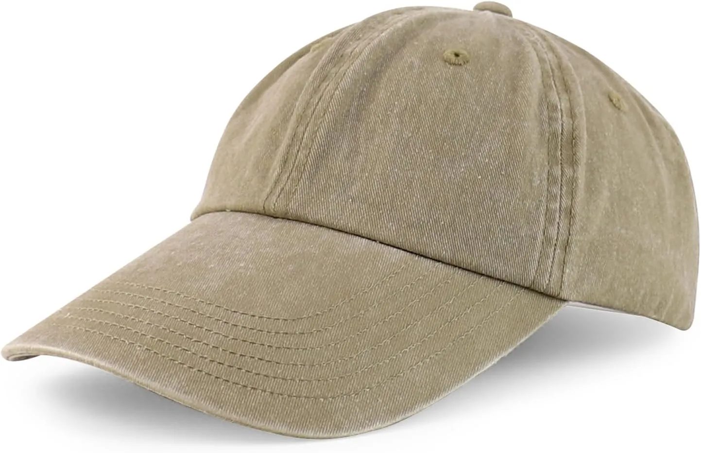 XXL Oversize 4 Inch Long Bill Pigment Dyed Baseball Cap