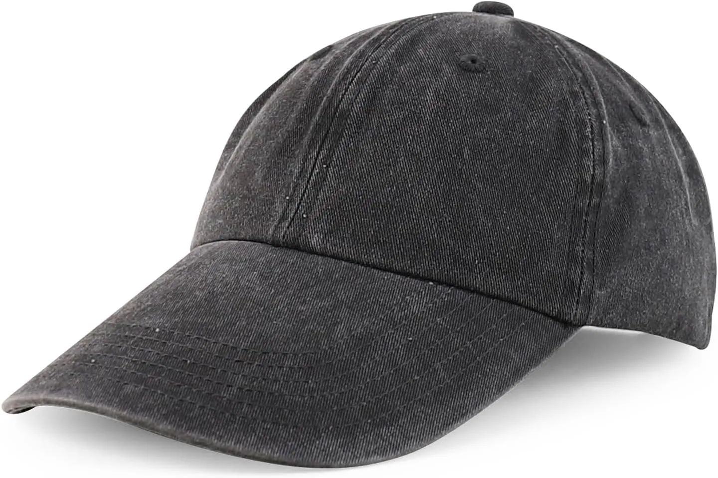 XXL Oversize 4 Inch Long Bill Pigment Dyed Baseball Cap