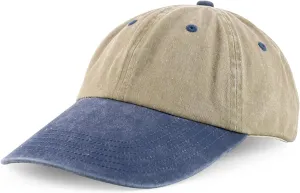 XXL Oversize 4 Inch Long Bill Pigment Dyed Baseball Cap