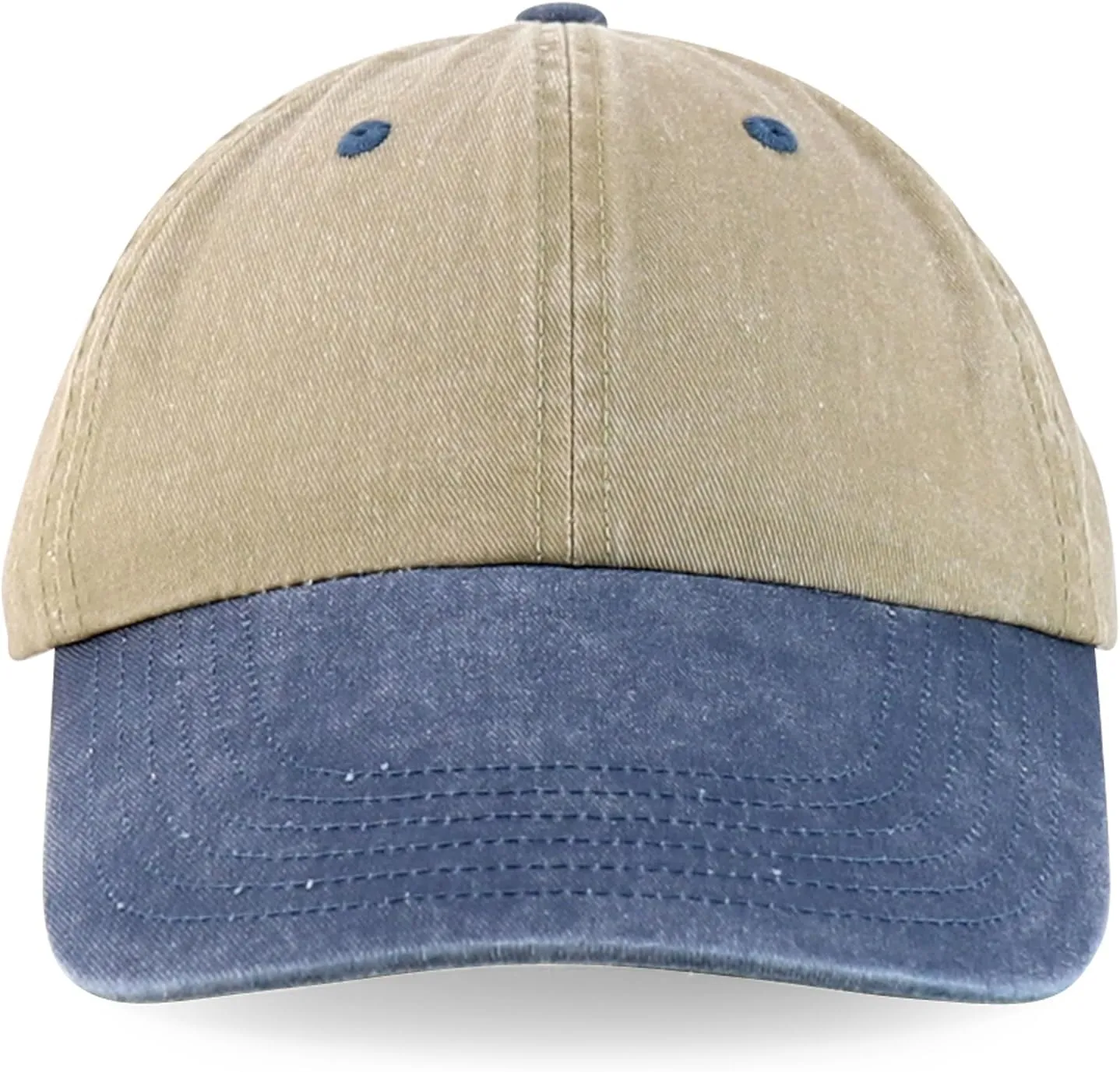 XXL Oversize 4 Inch Long Bill Pigment Dyed Baseball Cap
