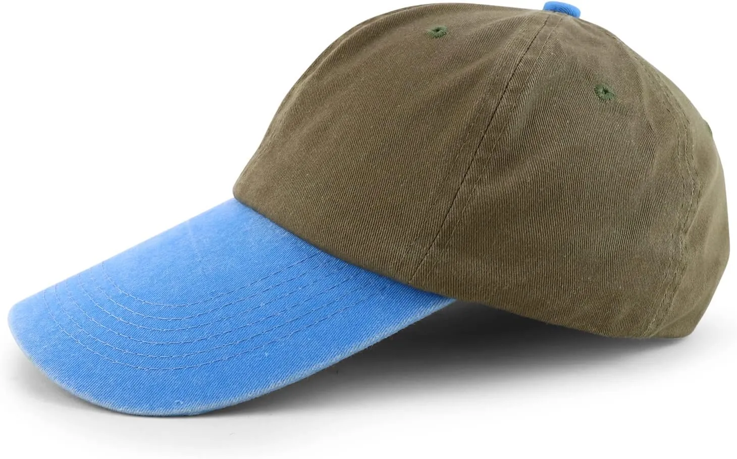 XXL Oversize 4 Inch Long Bill Pigment Dyed Baseball Cap
