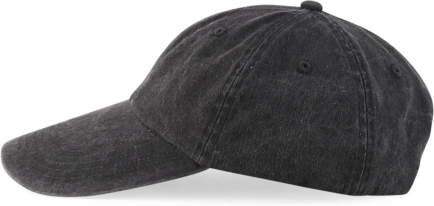 XXL Oversize 4 Inch Long Bill Pigment Dyed Baseball Cap