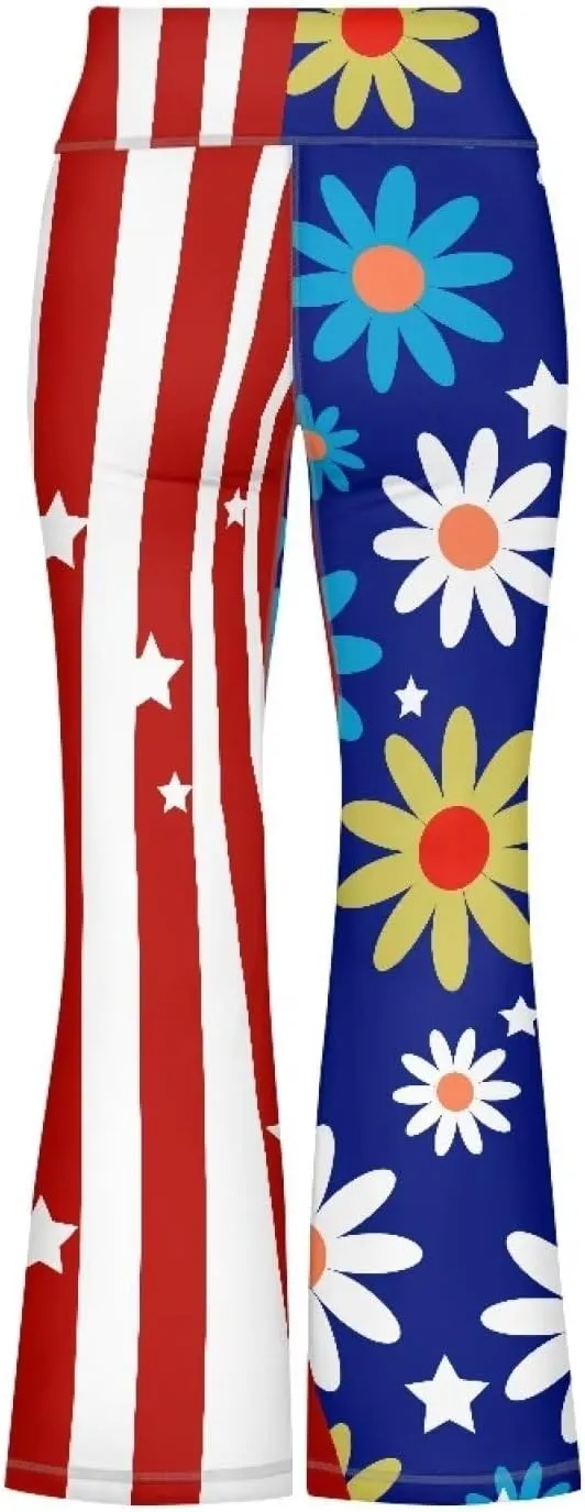 YEXIATODO Girls Wide Leg Yoga Pants Athletic Leggings High Waisted Yoga Pants Yoga Active Flared Yoga Pants 5-14