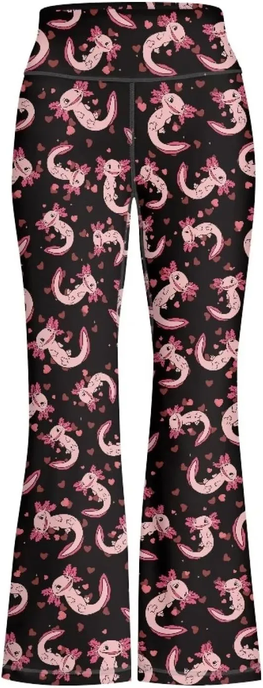 YEXIATODO Girls Wide Leg Yoga Pants Athletic Leggings High Waisted Yoga Pants Yoga Active Flared Yoga Pants Size 5-14